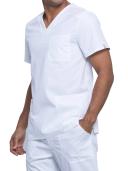 Cherokee Revolution Tech Mens WW760AB Scrubs Top Men White
