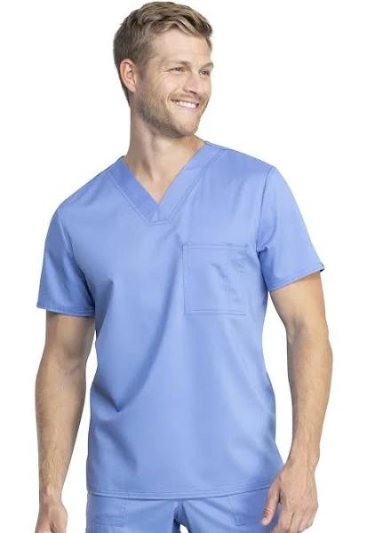 Cherokee Revolution Tech WW742AB Scrubs Top Unisex Ciel Blue
