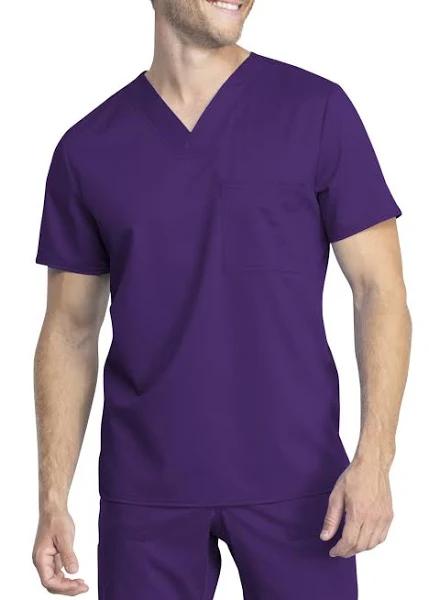 Cherokee Revolution Tech WW742AB Scrubs Top Unisex Eggplant