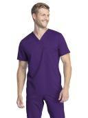 Cherokee Revolution Tech WW742AB Scrubs Top Unisex Eggplant