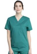 Cherokee Revolution Tech WW742AB Scrubs Top Unisex Hunter Green