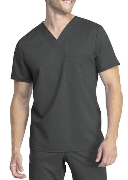 Cherokee Revolution Tech WW742AB Scrubs Top Unisex Pewter