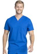 Cherokee Revolution Tech WW742AB Scrubs Top Unisex Teal Blue