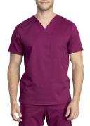 Cherokee Revolution Tech WW742AB Scrubs Top Unisex Wine
