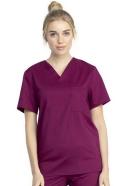 Cherokee Revolution Tech WW742AB Scrubs Top Unisex Wine