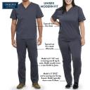 Cherokee Revolution Tech WW742AB Scrubs Top Unisex Wine