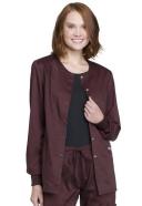 Cherokee Revolution WW310 Scrubs Warm Up Jacket Women Espresso