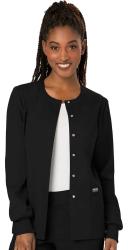Cherokee Revolution WW310 Scrubs Warm Up Jacket Women Espresso