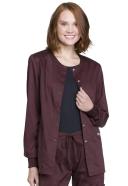 Cherokee Revolution WW310 Scrubs Warm Up Jacket Women Espresso