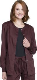 Cherokee Revolution WW310 Scrubs Warm Up Jacket Women Espresso