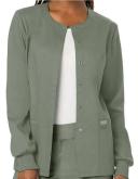 Cherokee Revolution WW310 Scrubs Warm Up Jacket Women Olive