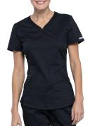 Cherokee Revolution WW601 Scrubs Top Women Black