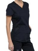 Cherokee Revolution WW601 Scrubs Top Women Black
