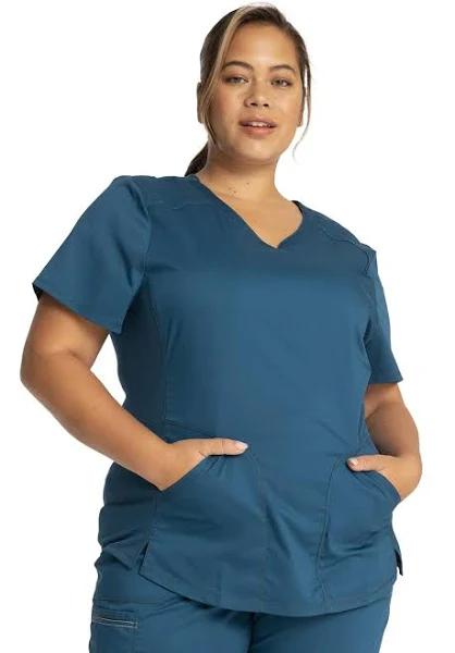 Cherokee Revolution WW601 Scrubs Top Women Blue