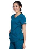 Cherokee Revolution WW601 Scrubs Top Women Blue
