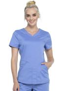 Cherokee Revolution WW601 Scrubs Top Women Ciel Blue