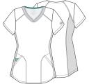 Cherokee Revolution WW601 Scrubs Top Women Pewter