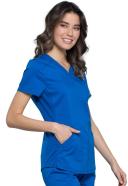 Cherokee Revolution WW601 Scrubs Top Women Pewter