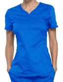 Cherokee Revolution WW601 Scrubs Top Women Royal