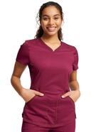 Cherokee Revolution WW601 Scrubs Top Women Wine