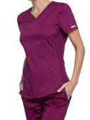 Cherokee Revolution WW601 Scrubs Top Women Wine