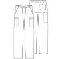 Cherokee Workwear 4000 Scrubs Pants Mens Drawstring Cargo Eggplant