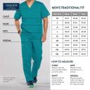 Cherokee Workwear 4000 Scrubs Pants Mens Drawstring Cargo Eggplant