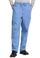 Cherokee Workwear 4000 Scrubs Pants Mens Drawstring Cargo Eggplant