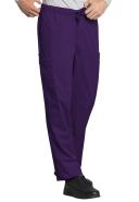 Cherokee Workwear 4000 Scrubs Pants Mens Drawstring Cargo Eggplant