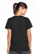Cherokee Workwear 4770 Scrubs Top Womens Snap Front V-Neck Black