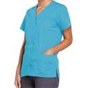 Cherokee Workwear 4770 Scrubs Top Womens Snap Front V-Neck Black