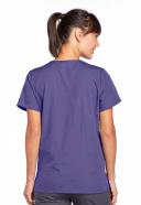 Cherokee Workwear 4770 Scrubs Top Womens Snap Front V-Neck Grape