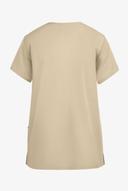 Cherokee Workwear 4770 Scrubs Top Womens Snap Front V-Neck Khaki