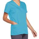 Cherokee Workwear 4770 Scrubs Top Womens Snap Front V-Neck Olive