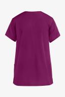 Cherokee Workwear 4770 Scrubs Top Womens Snap Front V-Neck Wine