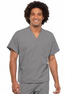 Cherokee Workwear 4777 Scrubs Top Unisex V-Neck Tunic. Caribbean Blue