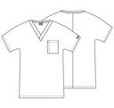 Cherokee Workwear 4777 Scrubs Top Unisex V-Neck Tunic. Khaki