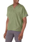 Cherokee Workwear 4777 Scrubs Top Unisex V-Neck Tunic. Olive