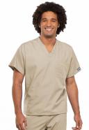Cherokee Workwear 4777 Scrubs Top Unisex V-Neck Tunic. Olive