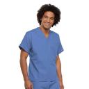 Cherokee Workwear 4777 Scrubs Top Unisex V-Neck Tunic. Pewter