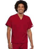 Cherokee Workwear 4777 Scrubs Top Unisex V-Neck Tunic. Red