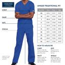 Cherokee Workwear 4777 Scrubs Top Unisex V-Neck Tunic. Royal
