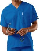 Cherokee Workwear 4777 Scrubs Top Unisex V-Neck Tunic. Royal