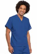 Cherokee Workwear 4777 Scrubs Top Unisex V-Neck Tunic. Royal