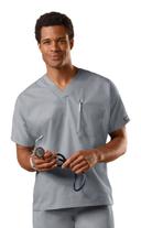 Cherokee Workwear 4777 Scrubs Top Unisex V-Neck Tunic. Shocking Pink