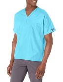 Cherokee Workwear 4777 Scrubs Top Unisex V-Neck Tunic. Turquoise