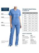 Cherokee Workwear 4801 Scrubs Top Womens Mock Wrap Tunic Chocolate