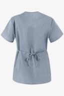Cherokee Workwear 4801 Scrubs Top Womens Mock Wrap Tunic Grey