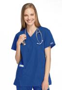 Cherokee Workwear 4801 Scrubs Top Womens Mock Wrap Tunic Royal