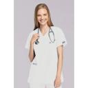 Cherokee Workwear 4801 Scrubs Top Womens Mock Wrap Tunic White